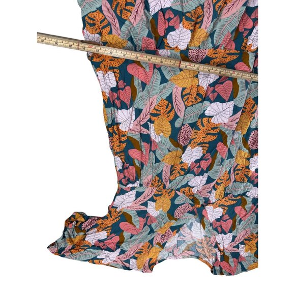 Vibrant Floral Print V-Neck Dress By Cupshe Size M - Picture 11 of 11